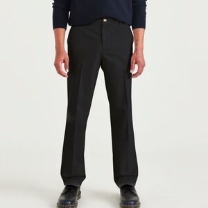 Dockers Signature Iron Free Khaki Mens 31x32 Black New With Tags